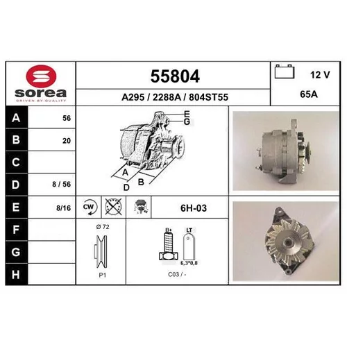 Alternátor EAI 55804