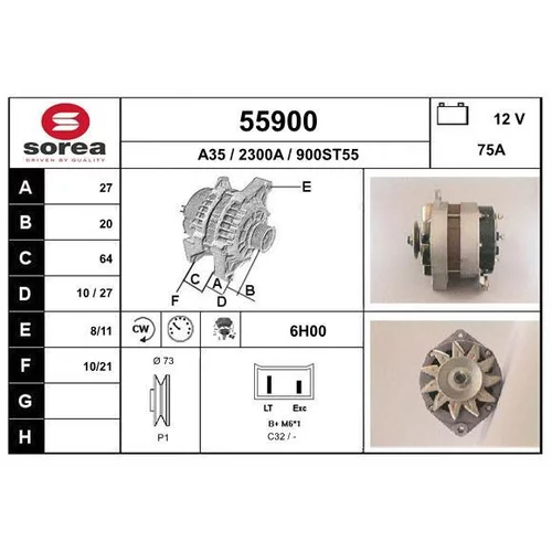 Alternátor EAI 55900