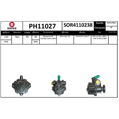 Hydraulické čerpadlo pre riadenie EAI PH11027