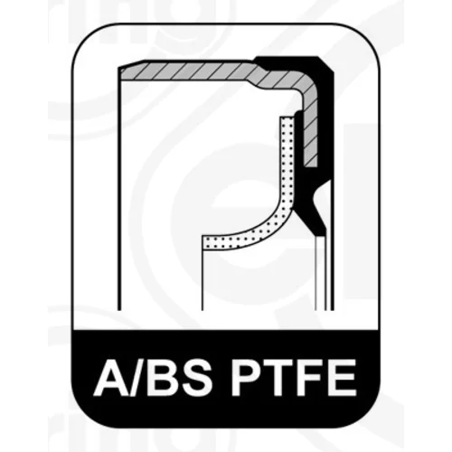Tesniaci krúžok kľukového hriadeľa ELRING 050.260 - obr. 1