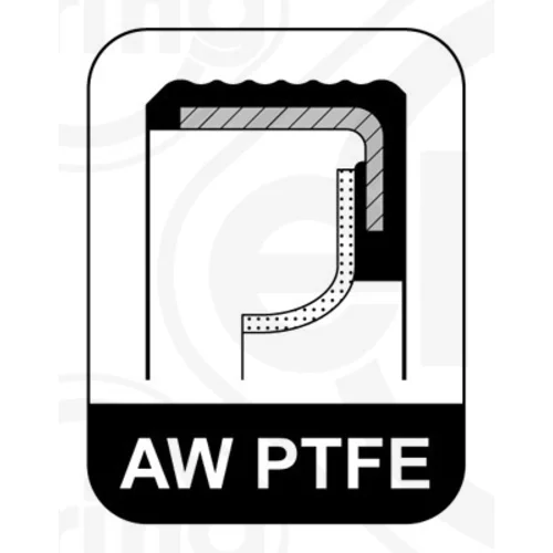 Tesniaci krúžok kľukového hriadeľa ELRING 298.770 - obr. 1