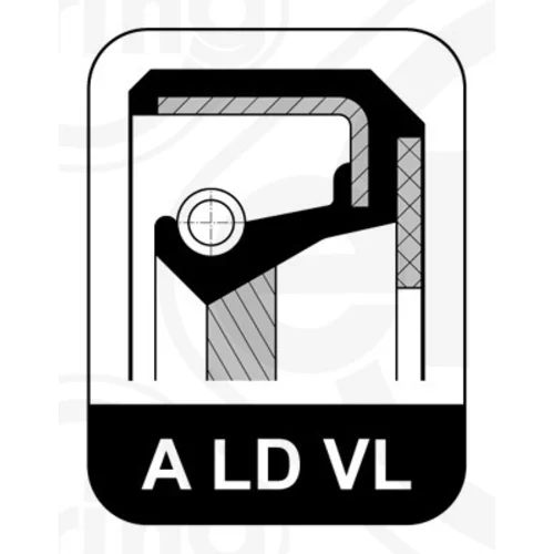 Tesniaci krúžok kľukového hriadeľa ELRING 135.190 - obr. 1