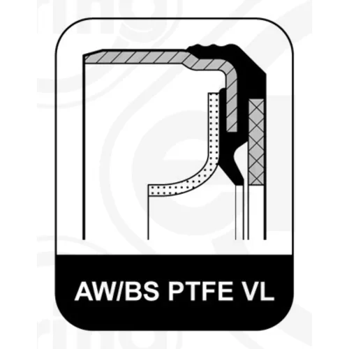 Tesniaci krúžok kľukového hriadeľa ELRING 445.600 - obr. 1