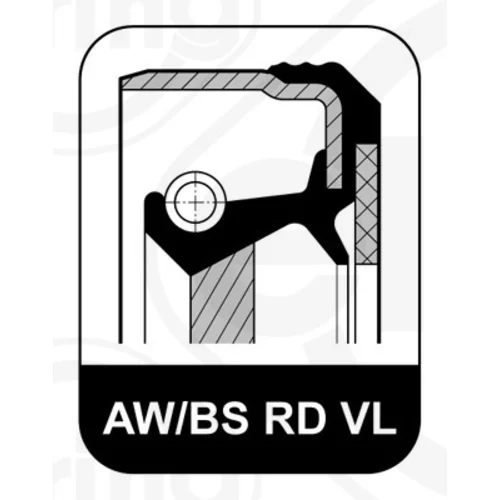 Tesniaci krúžok kľukového hriadeľa ELRING 553.272 - obr. 1