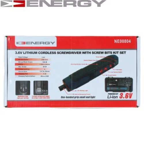 Rázový uťahovák (akumulátor) ENERGY NE00804 - obr. 2