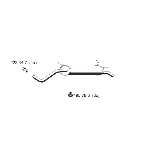 Koncový tlmič výfuku ERNST 530002
