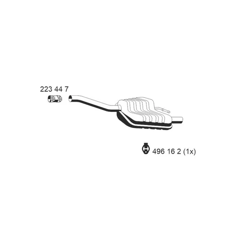 Koncový tlmič výfuku ERNST 341134