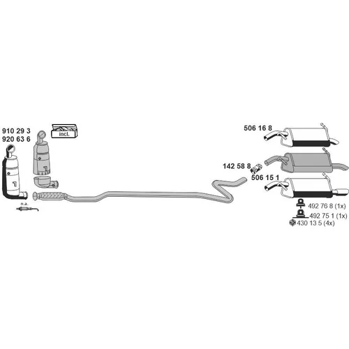 Výfukový systém ERNST 090357