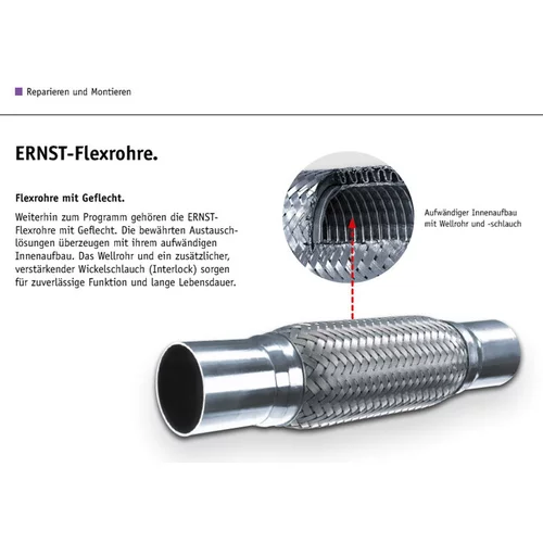 Pružný diel výfuku ERNST 464352 - obr. 1