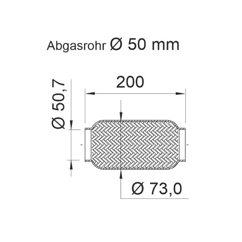 Pružný diel výfuku ERNST 460033 - obr. 1