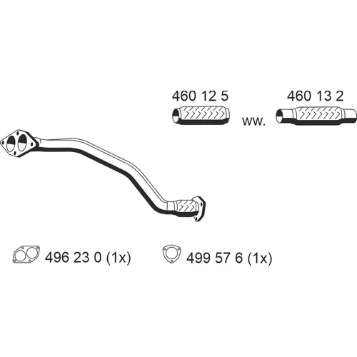 Výfukové potrubie ERNST 243469