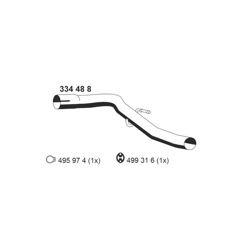 Výfukové potrubie ERNST 334488