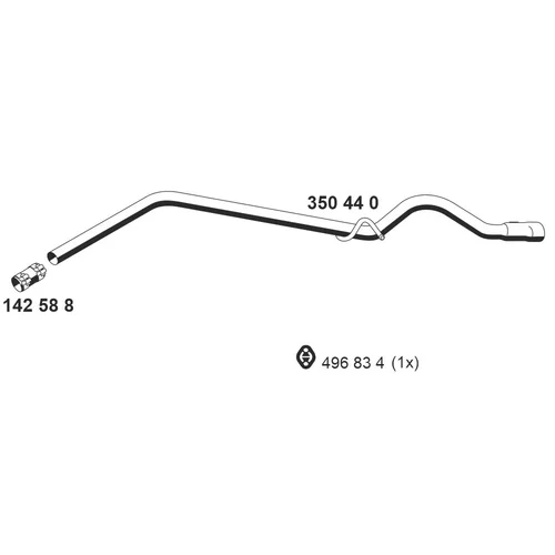 Výfukové potrubie ERNST 350440
