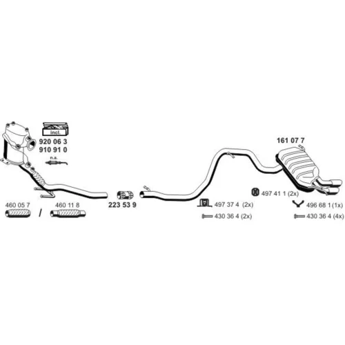 Výfukový systém ERNST 071694