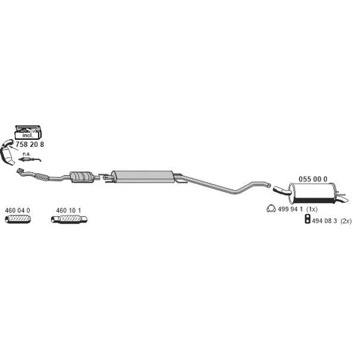 Výfukový systém ERNST 050858