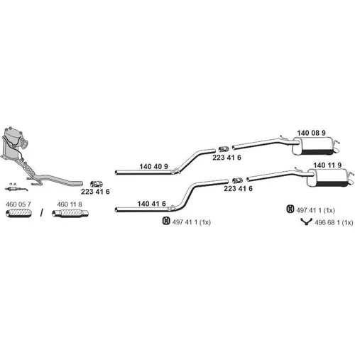 Výfukový systém ERNST 072060