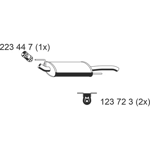 Koncový tlmič výfuku ERNST 142045