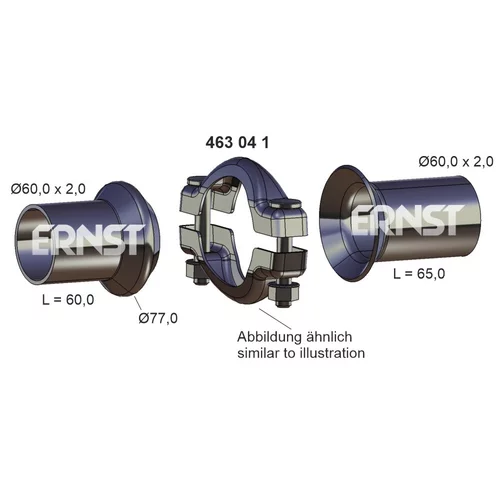 Opravna sada, vyfukove potrubie ERNST 463041