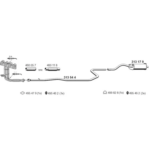 Výfukový systém ERNST 030446