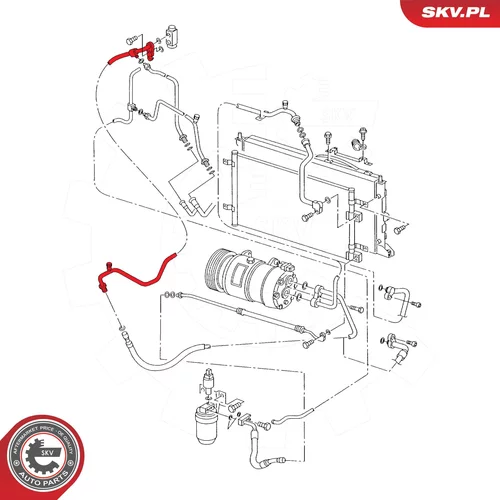 Vedenie vysokého tlaku klimatizácie ESEN SKV 43SKV518 - obr. 4