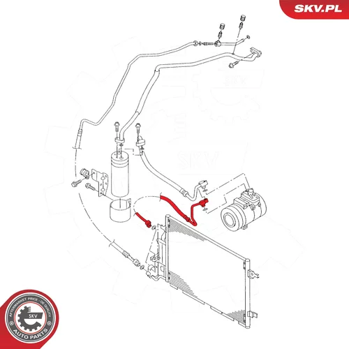 Vedenie vysokého tlaku klimatizácie ESEN SKV 43SKV515 - obr. 4