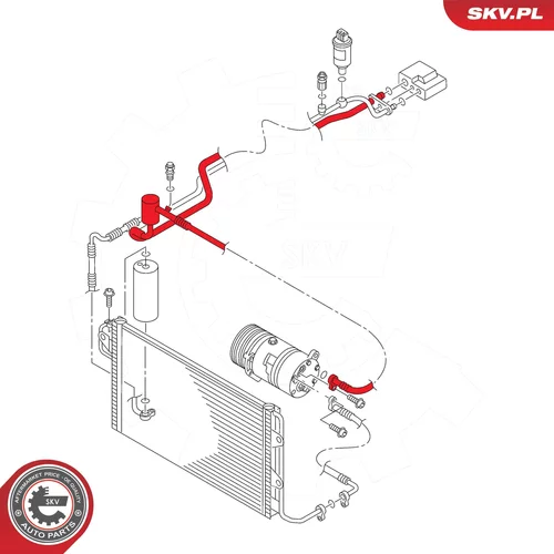 Vysoko/nízkotlakové vedenie klimatizácie ESEN SKV 43SKV561 - obr. 5
