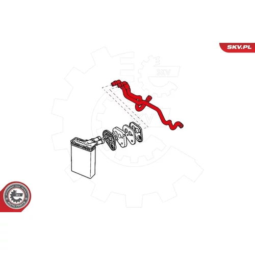 Hadica, výmenník tepla (kúrenie) ESEN SKV 43SKV806 - obr. 3