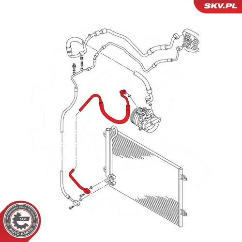 Vysoko/nízkotlakové vedenie klimatizácie ESEN SKV 54SKV727 - obr. 3