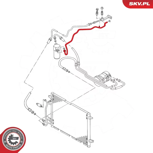 Vysoko/nízkotlakové vedenie klimatizácie ESEN SKV 43SKV567 - obr. 5
