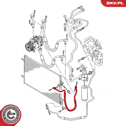 Vysoko/nízkotlakové vedenie klimatizácie ESEN SKV 43SKV575 - obr. 3
