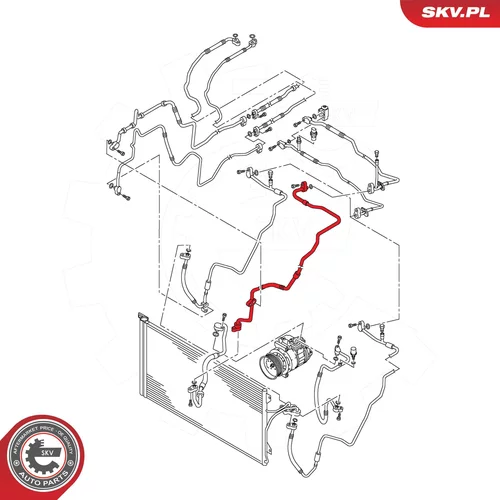 Vysoko/nízkotlakové vedenie klimatizácie ESEN SKV 43SKV581 - obr. 4