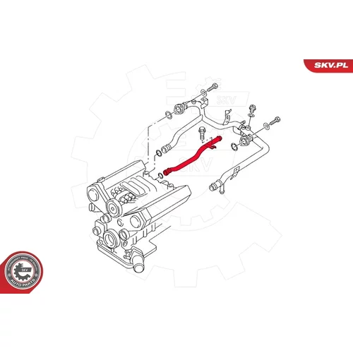 Potrubie chladiacej kvapaliny ESEN SKV 43SKV779 - obr. 3