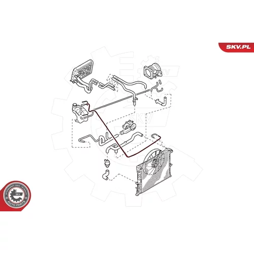 Hadica chladenia ESEN SKV 24SKV289 - obr. 2