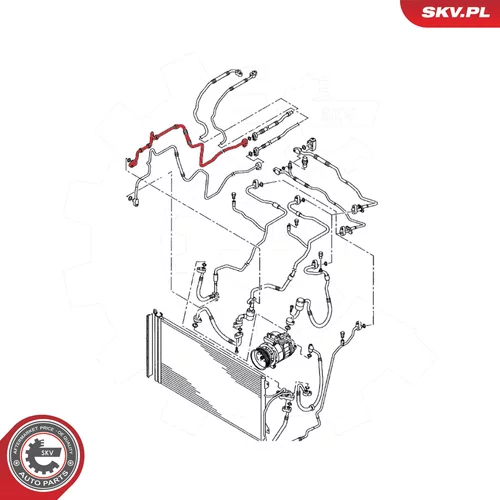 Vysoko/nízkotlakové vedenie klimatizácie ESEN SKV 43SKV583 - obr. 4