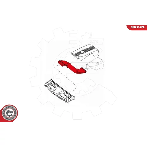 Nasávacia hadica, Vzduchový filter ESEN SKV 43SKV900 - obr. 3