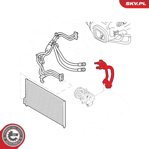 Vysoko/nízkotlakové vedenie klimatizácie ESEN SKV 54SKV616 - obr. 3