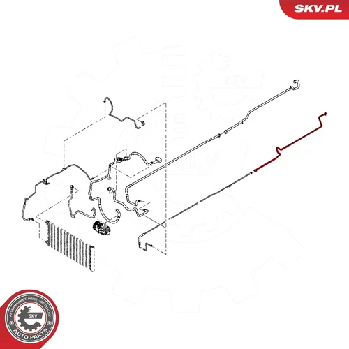 Vysoko/nízkotlakové vedenie klimatizácie ESEN SKV 54SKV663