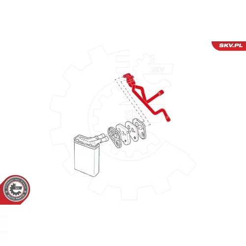 Hadica, výmenník tepla (kúrenie) ESEN SKV 43SKV808 - obr. 3