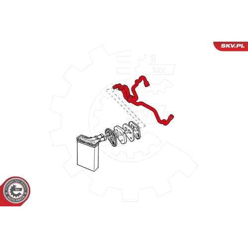 Hadica, výmenník tepla (kúrenie) ESEN SKV 43SKV810 - obr. 3