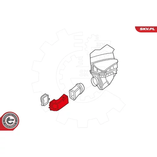 Nasávacia hadica, Vzduchový filter 43SKV922 (ESEN SKV) - obr. 3