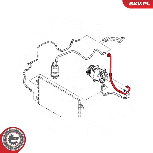 Vysoko/nízkotlakové vedenie klimatizácie ESEN SKV 54SKV687 - obr. 3