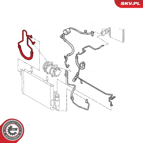 Vedenie vysokého tlaku klimatizácie ESEN SKV 43SKV523 - obr. 4