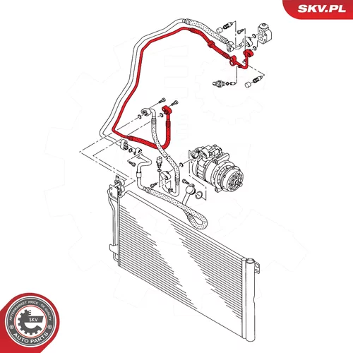 Vysoko/nízkotlakové vedenie klimatizácie ESEN SKV 43SKV560 - obr. 4