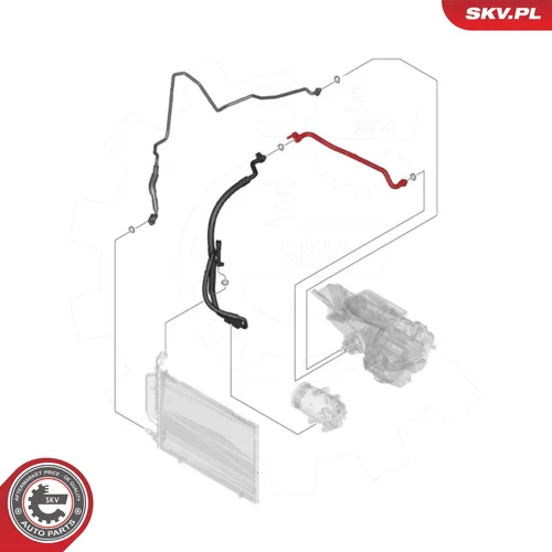 Vysoko/nízkotlakové vedenie klimatizácie ESEN SKV 54SKV620 - obr. 4