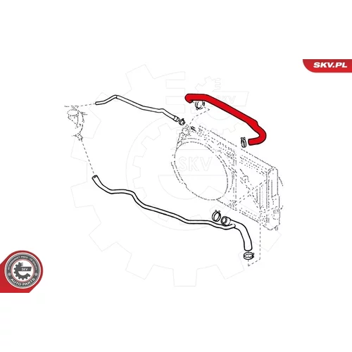 Hadica chladenia ESEN SKV 24SKV318