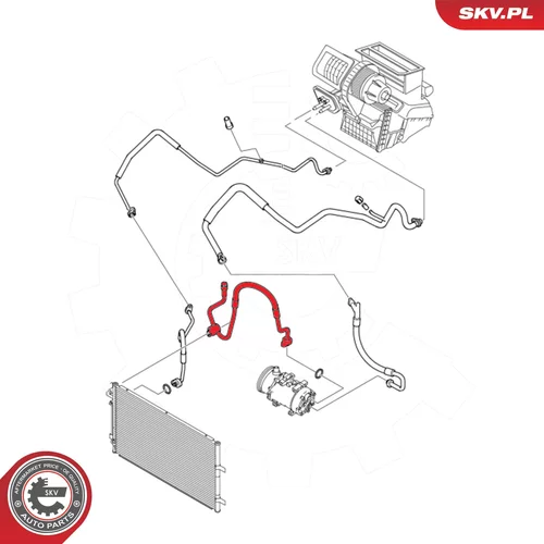 Vysoko/nízkotlakové vedenie klimatizácie ESEN SKV 54SKV634 - obr. 4