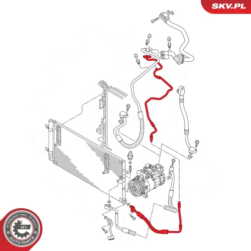 Vysoko/nízkotlakové vedenie klimatizácie ESEN SKV 43SKV576 - obr. 4