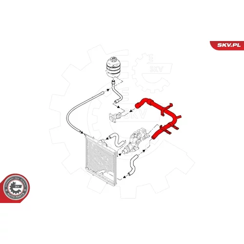 Potrubie chladiacej kvapaliny ESEN SKV 43SKV781 - obr. 3
