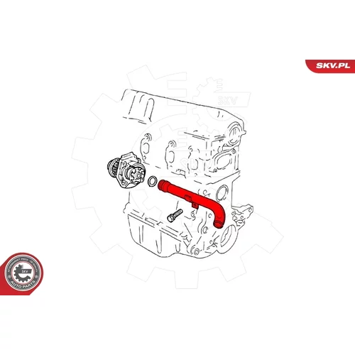 Potrubie chladiacej kvapaliny ESEN SKV 43SKV787 - obr. 1
