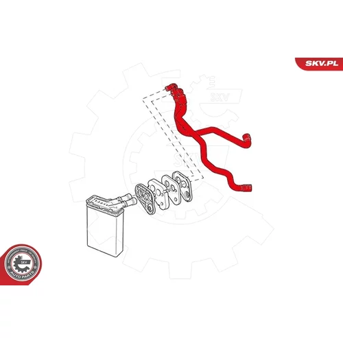 Hadica, výmenník tepla (kúrenie) ESEN SKV 43SKV804 - obr. 3